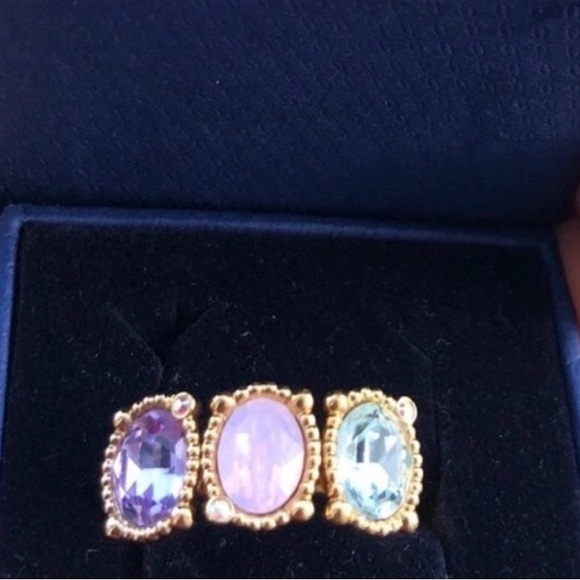 Swarovski Rose Gold Plated Crystal Ring (New) - Picture 3 of 5